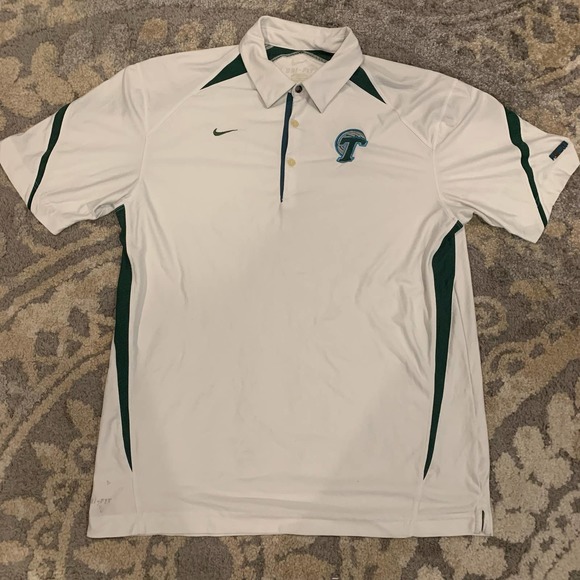 Tulane Green Wave NCAA x Nike Dri-Fit Polo Men’s Size Large - Picture 2 of 8